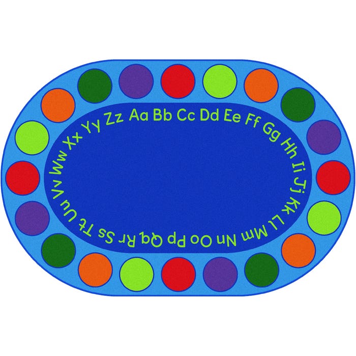 Carpets for Kids Premium Circletime Alphabet Seating, Oval
