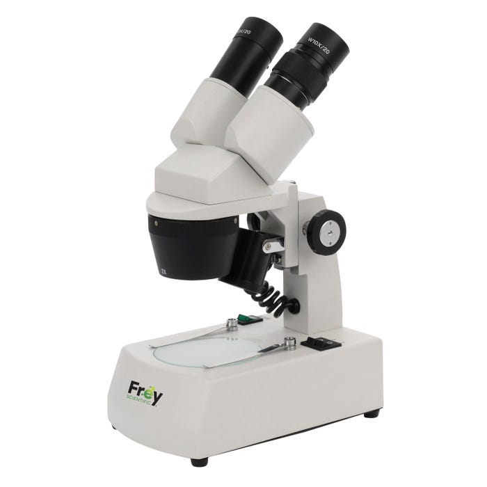 Frey Scientific Compact Binocular Stereo Microscope, 1x and 3x Magnification, LED Illumination
