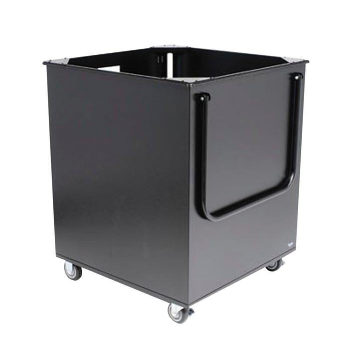 Kingsley DuraLight Book Return Cart, 25-1/2 x 28-1/2 x 31-1/2 Inches, Aluminum, 4 Wheel