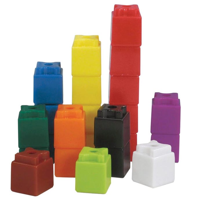 Hand2Mind Unilink Cubes, Set of 100