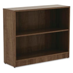 Image for Lorell Laminate 2 Shelf Bookcase, 36 x 12 x 29-1/2 Inches, Walnut from School Specialty
