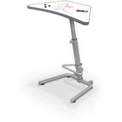 MooreCo Up-Rite Student Desk, Trapezoid Beam Porcelain Top