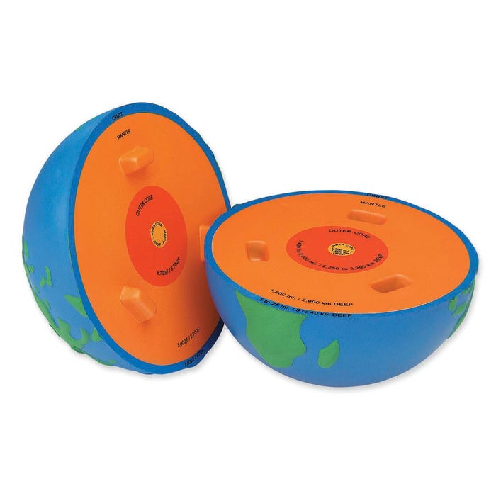 Learning Resources Earth Cross-Section Foam Model