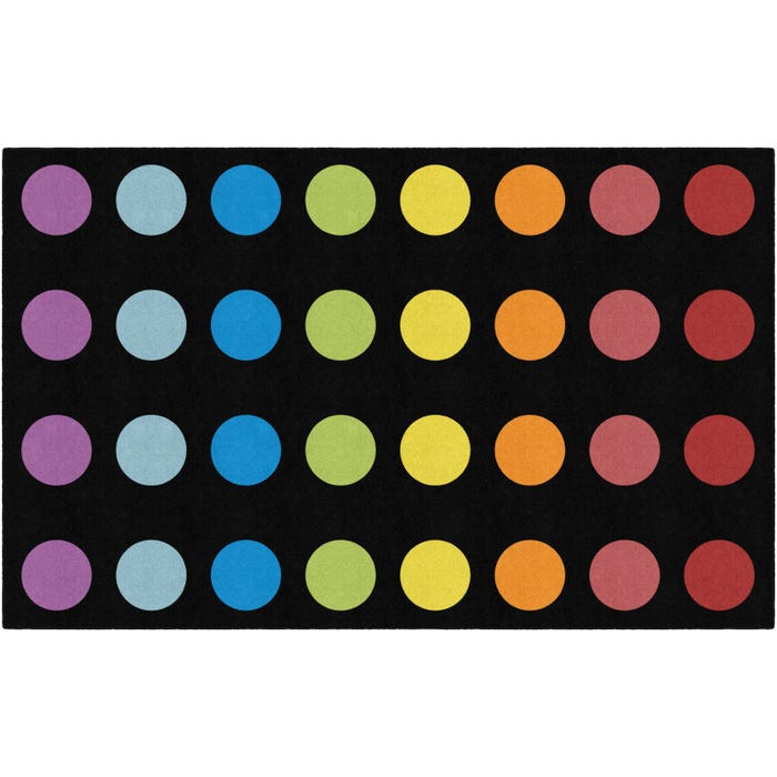 Flagship Carpets Rainbow Spot Criss-Cross Carpet, Rectangle