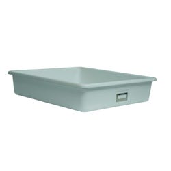 Shirley K's T-163 Storage Bin, 21 x 19 x 4-1/2 Inches, White