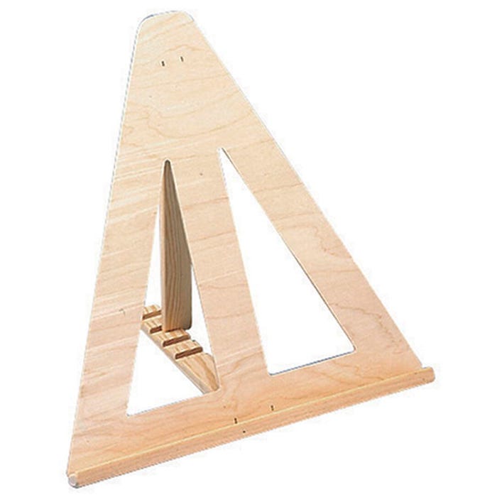 American Easel Triangular Table Top Easel, 17 x 18-1/2 Inches, Wood, Natural
