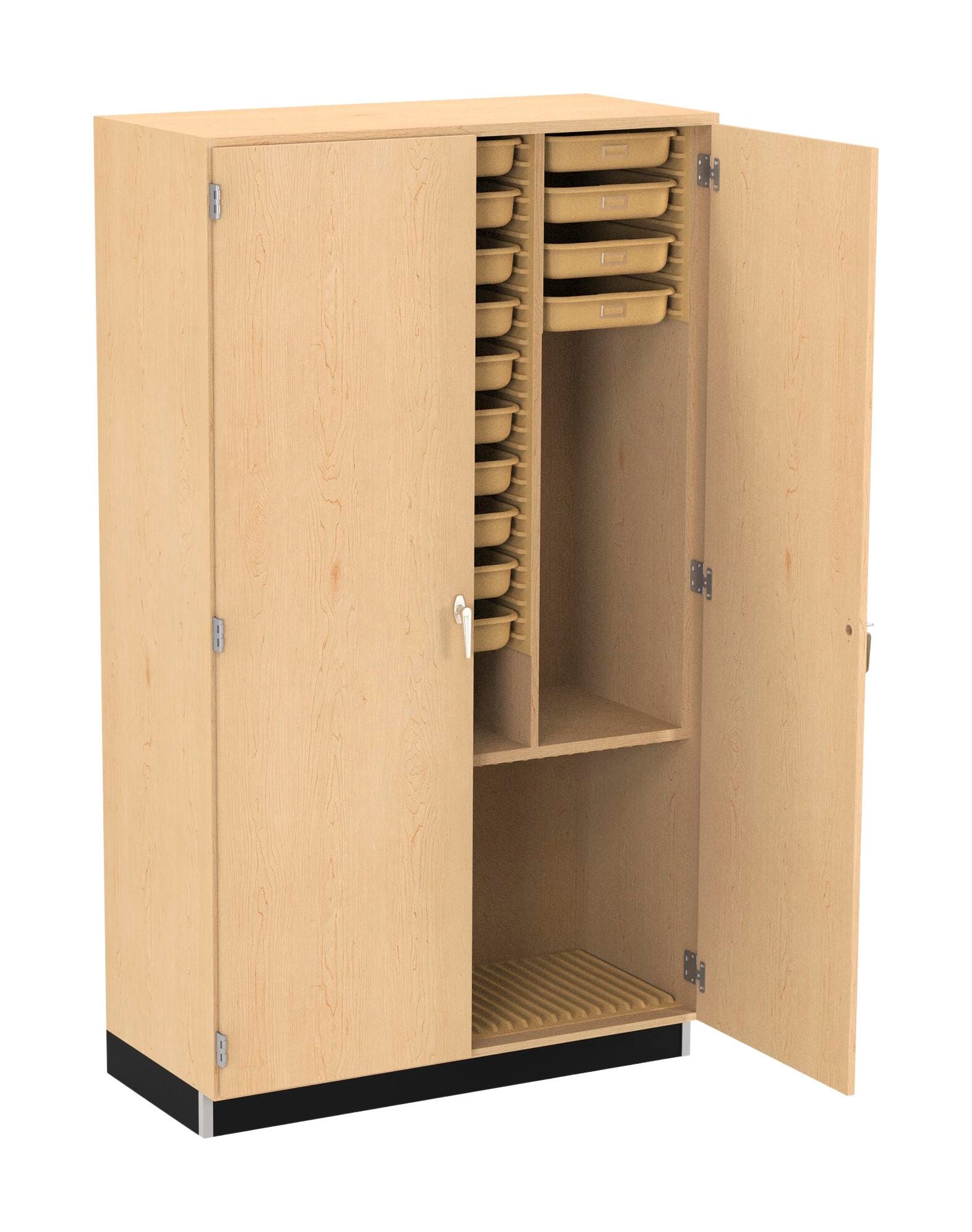 Image for Diversified Spaces Art Supply Cabinet with 24 Trays, 48 x 22 x 84 Inches from School Specialty