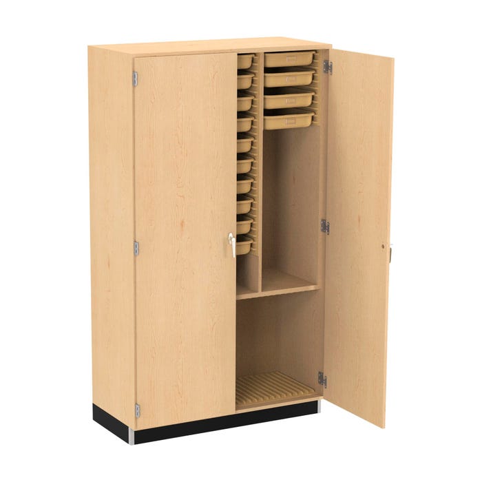 Diversified Spaces Art Supply Cabinet with 24 Trays, 48 x 22 x 84 Inches