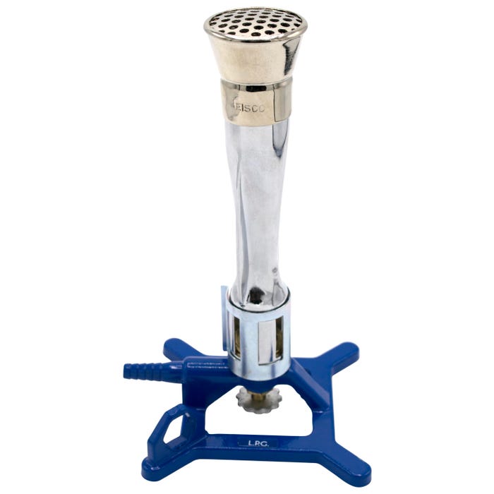 Eisco Labs Liquid Propane Meker Bunsen Burner, StabiliBase Anti-Tip Design with Handle