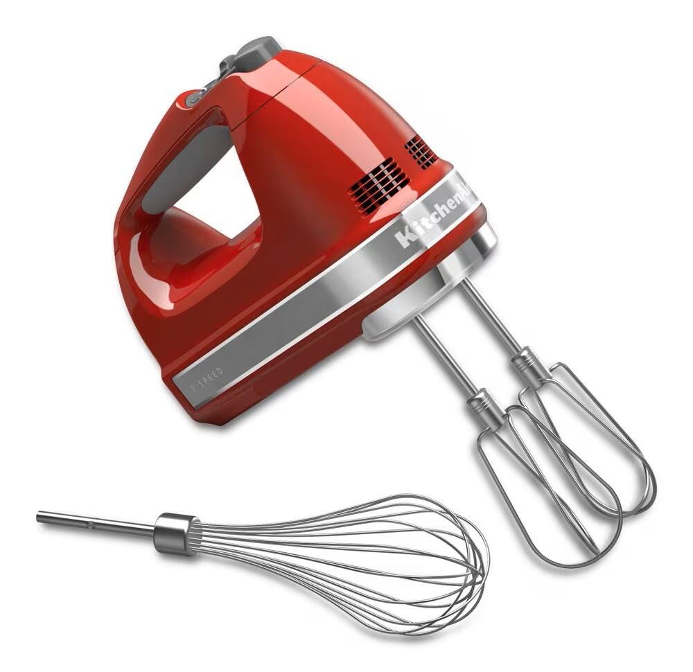 KitchenAid 7-Speed Hand Mixer, Empire Red 2219143