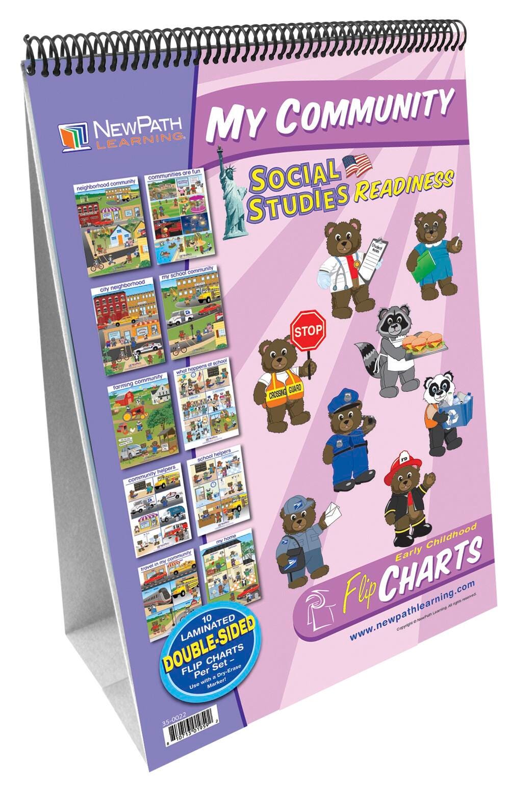 NewPath My Community Write-On/Wipe-Off Flip Chart Set, Grades PreK to 2 1502081
