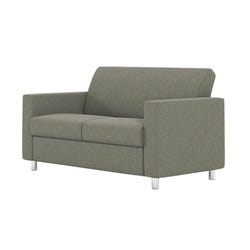 AIS NV 2-Seater Loveseat, Silver Metal Legs, 58 W x 32-1/2 D x 34 H in 4002591