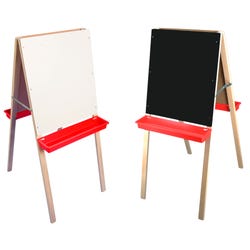 Crestline Child's Double Easel, Black Chalk/White Markerboard, Item Number 2088375