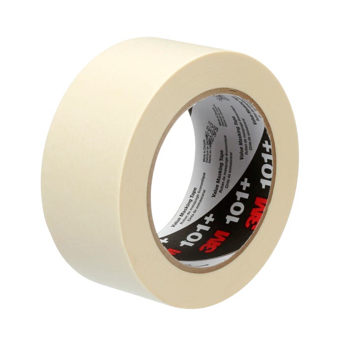 3M 101+ Value Masking Tape, 2 Inches x 60 Yards, Tan