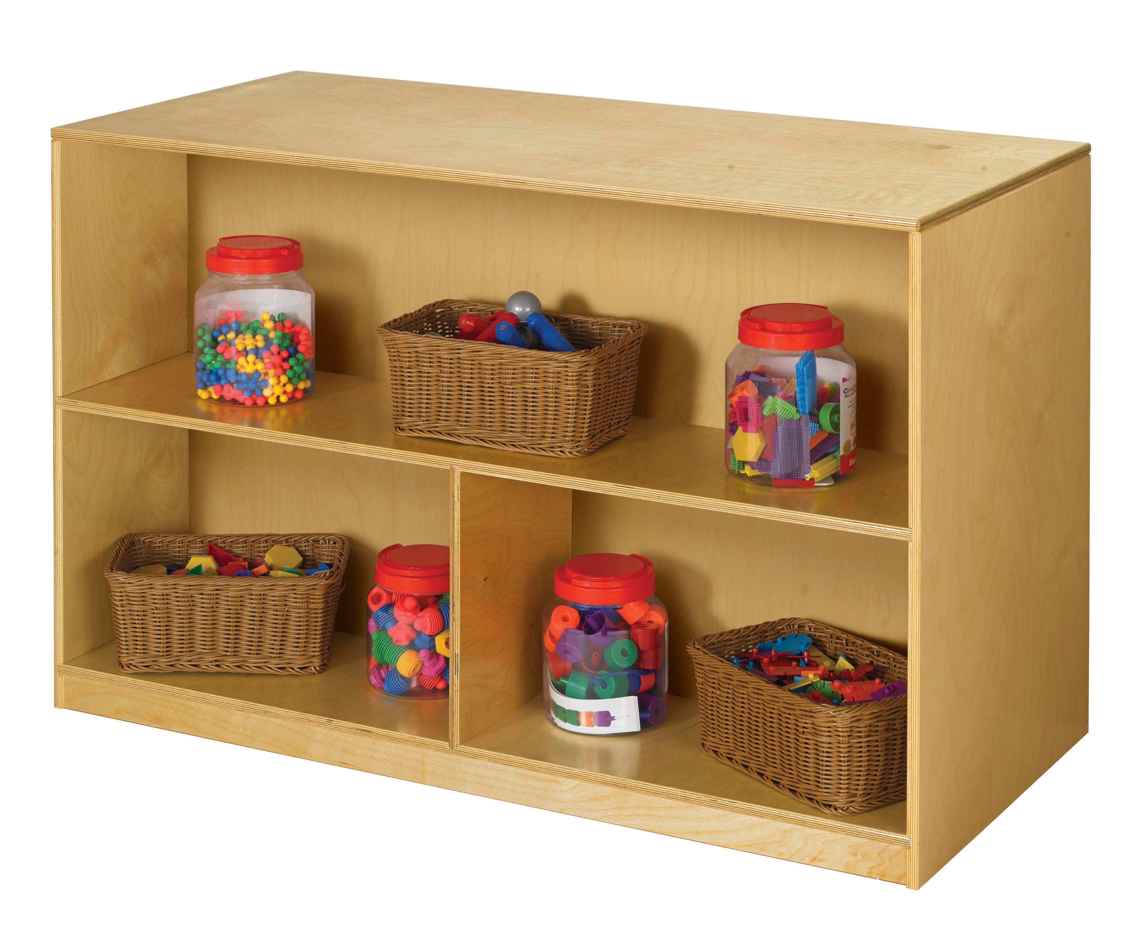 Childcraft Mobile Double-Sided Storage Unit, 47-3/4 x 22-1/4 x 30 Inches 513575