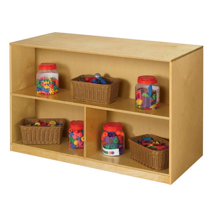 Childcraft Mobile Double-Sided Storage Unit, 47-3/4 x 22-1/4 x 30 Inches
