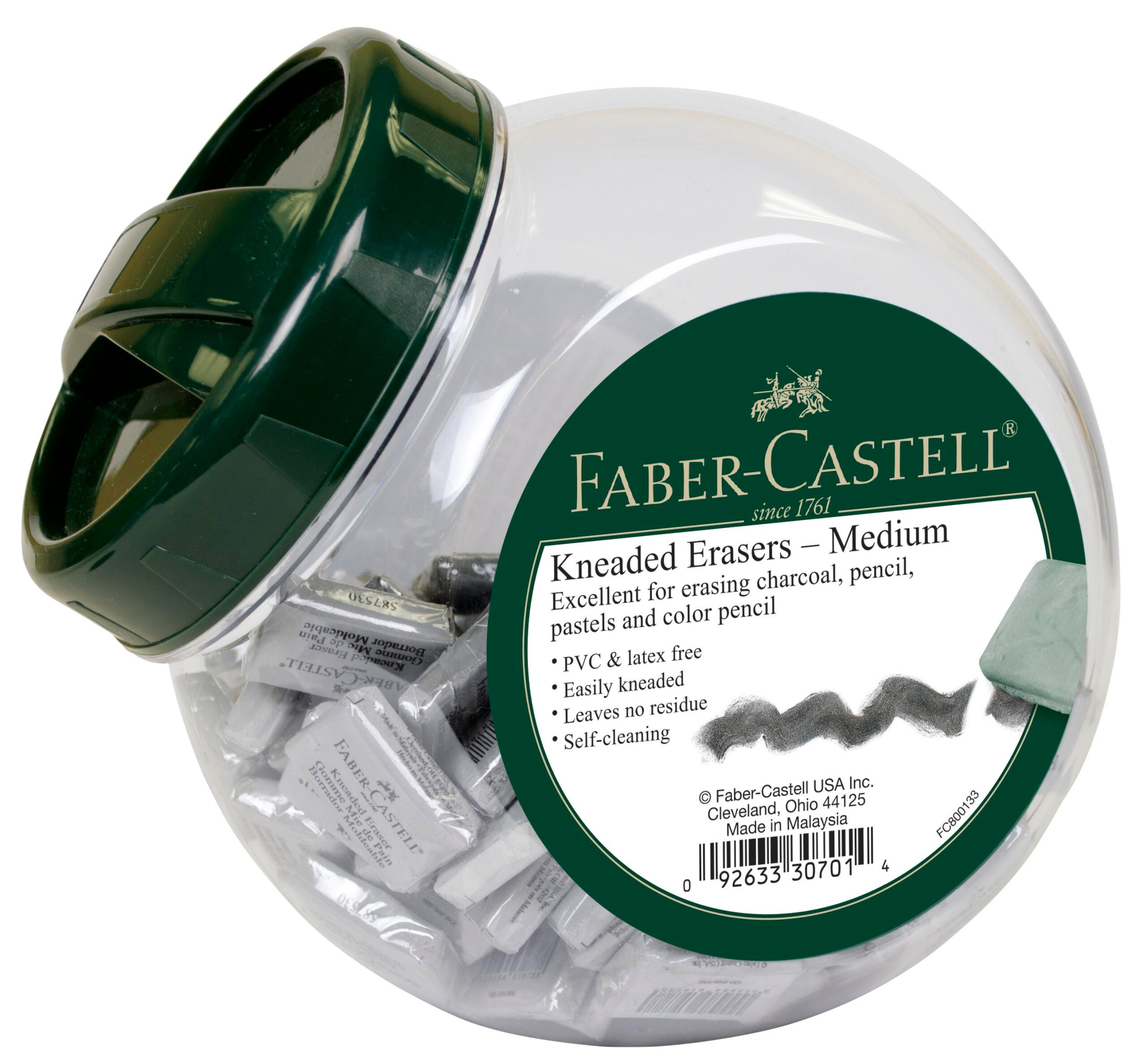 Faber-Castell Kneadable Art Erasers in Fishbowl, Medium, Pack of 120, Item Number 2106507