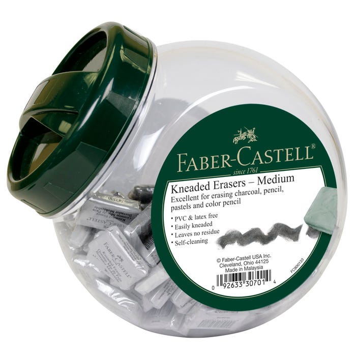 Faber-Castell Kneadable Art Erasers in Fishbowl, Medium, Pack of 120