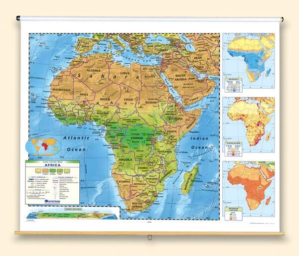 Nystrom Land Cover Africa Map, Item Number 1398305