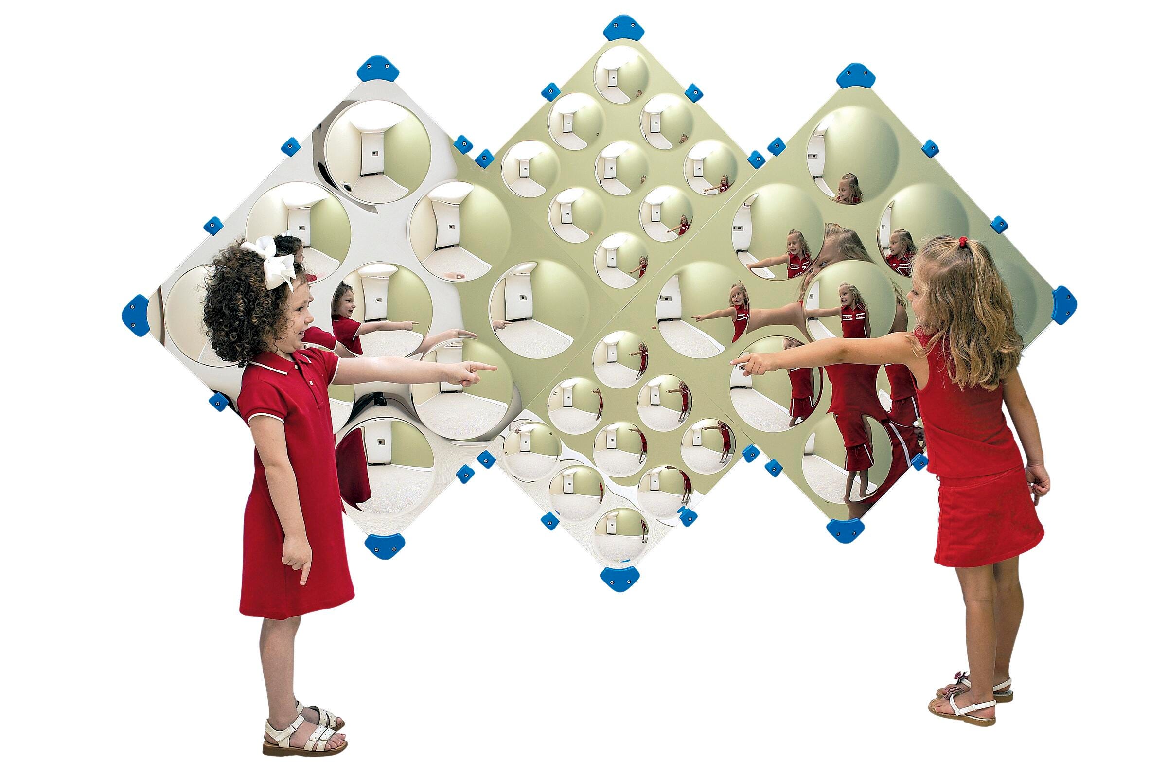 Children's Factory Diamond Bubble Wall Mirror, 90 x 54 in 1427871