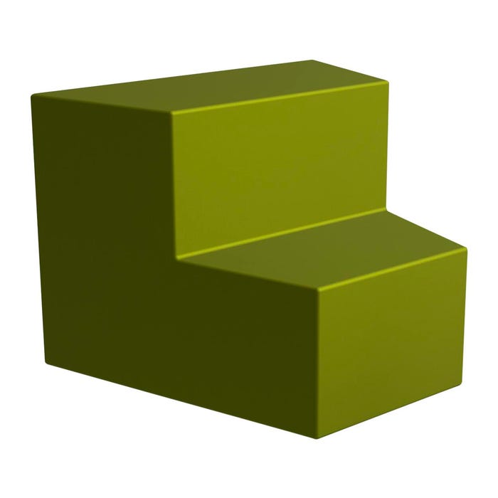 Classroom Select Soft Seating NeoFuse 2-Tier Inside Facing Wedge, 47-1/2 x 40-1/4 x 35 Inches