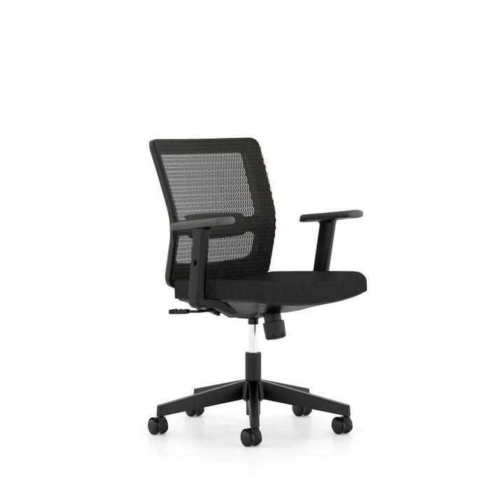 Affordable Interior Systems Revere Task Chair, 25-3/4 x 26 x 37 Inches, Black