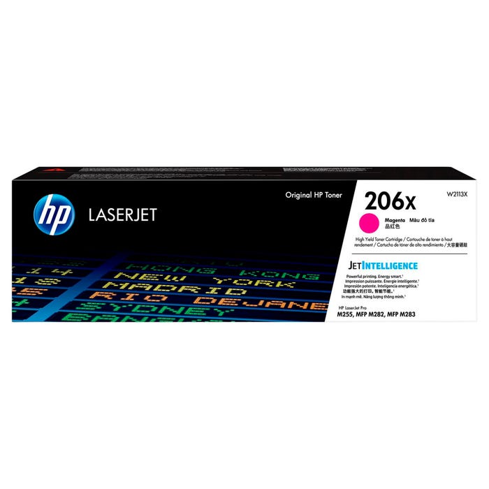 HP 206X Ink Cartridge, W2113X, Magenta