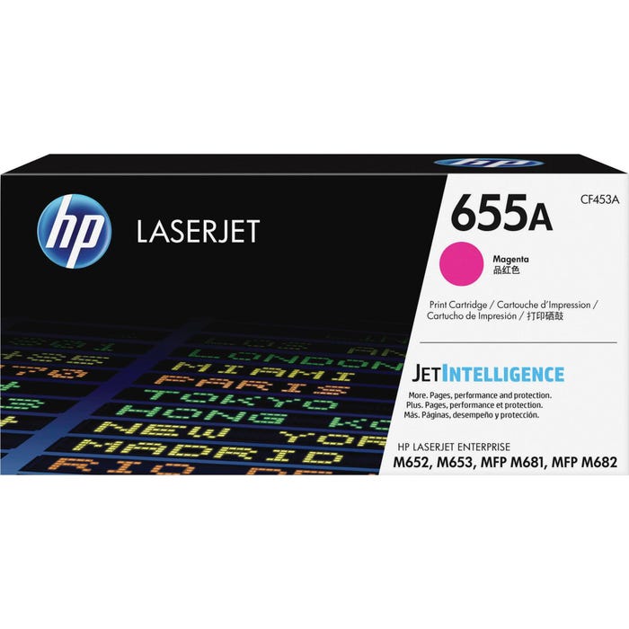 HP 655A Ink Cartridge, CF453A, Magenta