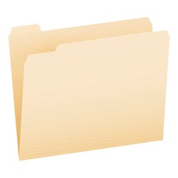 Pendaflex Recycled File Folder, Letter Size, 1/5 Cut Tabs, Manila, Pack of 100