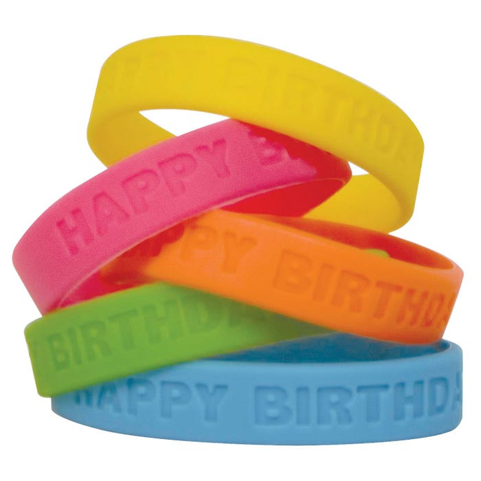 Teacher Created Resources Wristbands, Happy Birthday, Pack of 10