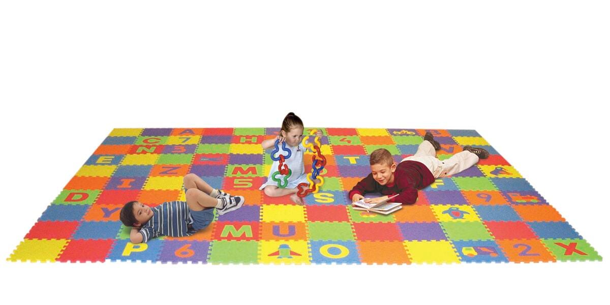 Edushape Letters-Numbers Play Mat Set, Item Number 079653