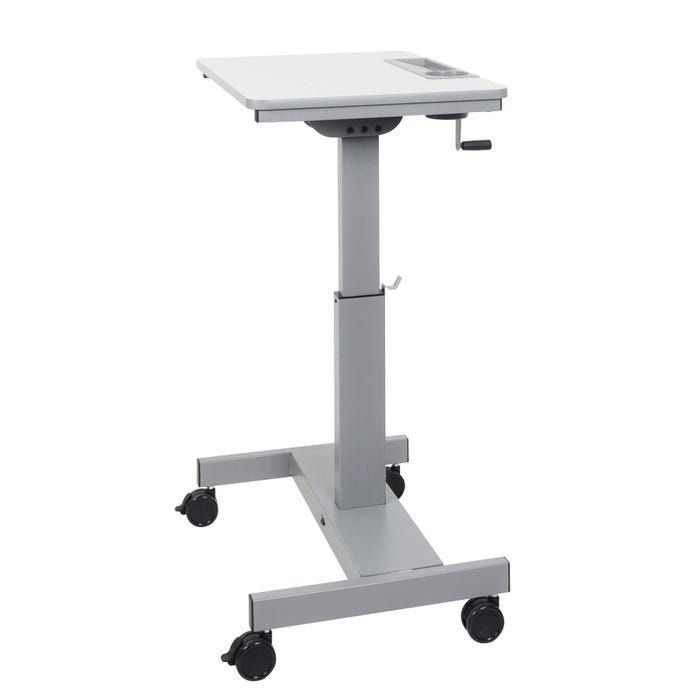 Luxor Sit / Stand Student Desk with Crank Handle, 27-1/2 x 19-1/2 x 28 to 42 Inches