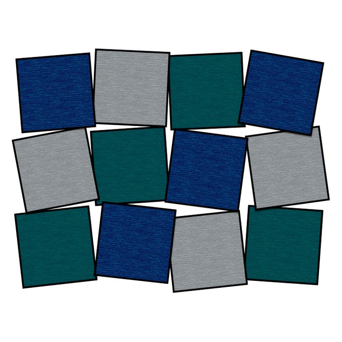 Flagship Carpets Tone on Tone Carpet, 15 x 15 Inches, Cool Tone