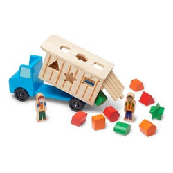 Melissa & Doug Shape-Sorting Dump Truck, 12 Pieces 1609199