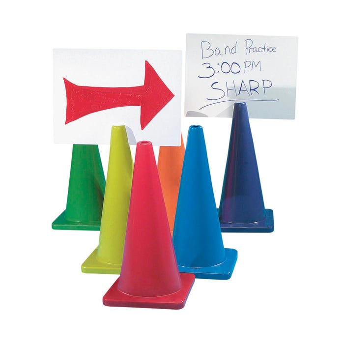 Sportime 18-Inch Slotted KontrolKones, Set of 6