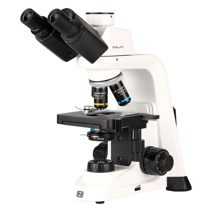 National Optical Stellar 1 Pro Compound Trinocular Microscope with 3 Objectives
