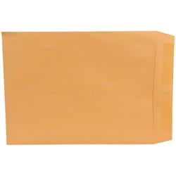 Image for School Smart No Clasp Envelopes with Gummed Flap, 10 x 13 Inches, Kraft Brown, Box of 100 from School Specialty