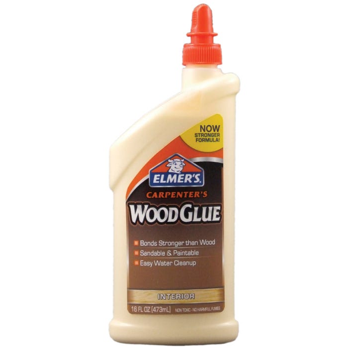 Elmer's Carpenters Wood Glue, 16 Ounces, Interior