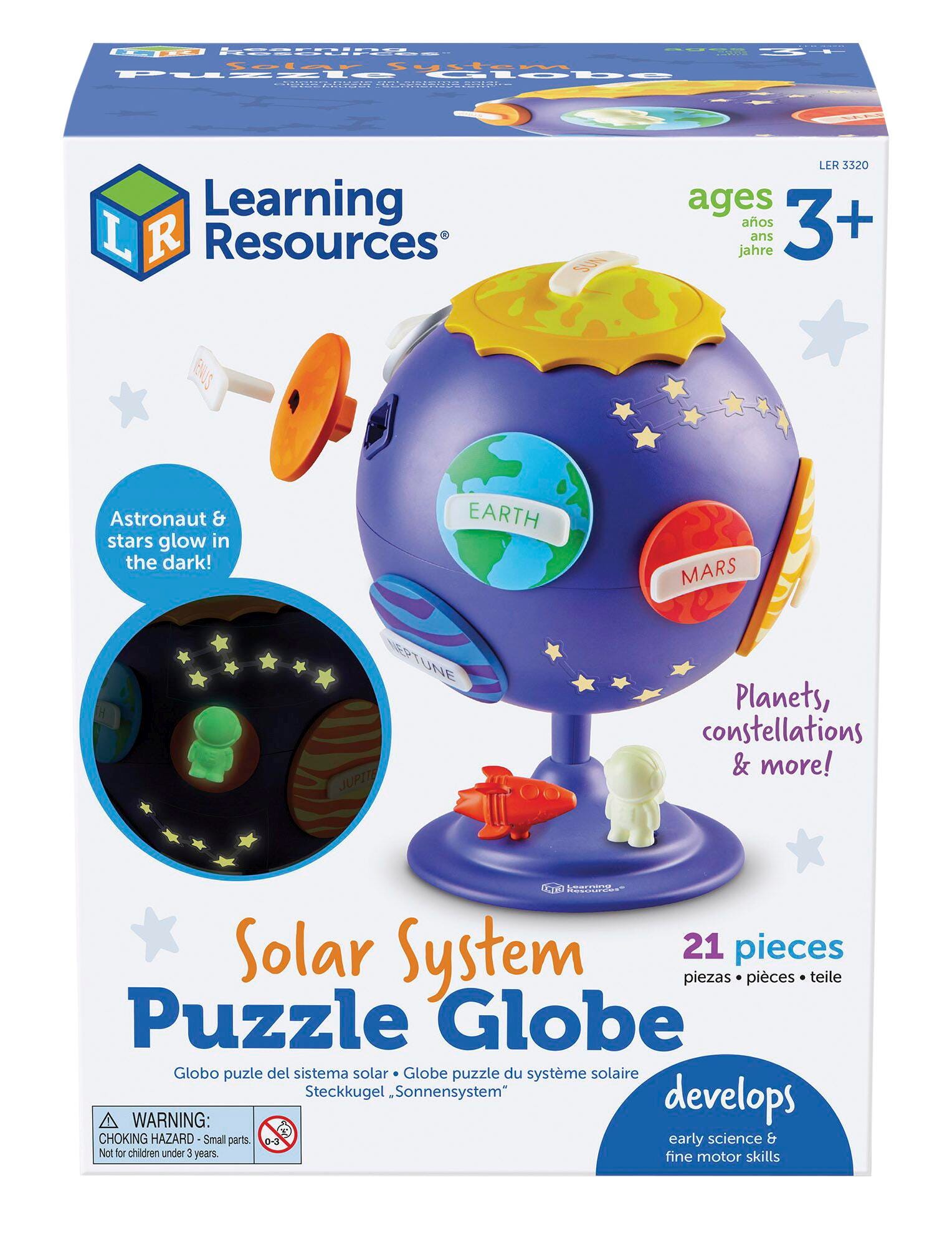 Learning Resources Solar System Puzzle Globe, Ages 5 to 10 2102494