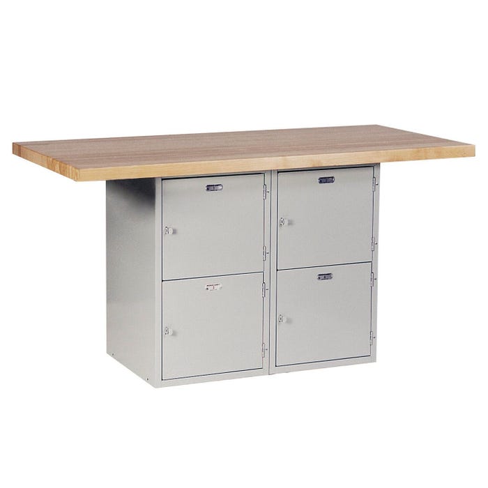 Montisa 2 Station Workbench with 4 Lockers