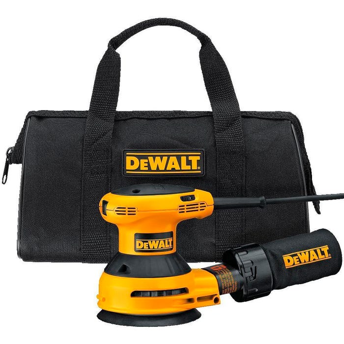 Woodworker's Dewalt 8-Hole Hook and Loop Heavy Duty Variable Speed Random Orbital Sander, 5 in Dia, 3/32 in Orbital