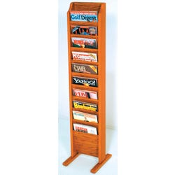 Wooden Mallet Magazine Floor Rack 4001117