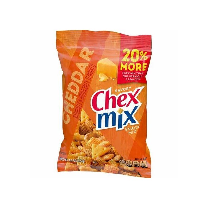 Chex Mix Cheddar Snack Mix, 4-1/2 Ounces, Pack of 8