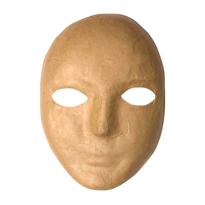 Creativity Street Papier-Mache Mask, 8 x 6 Inches, Natural