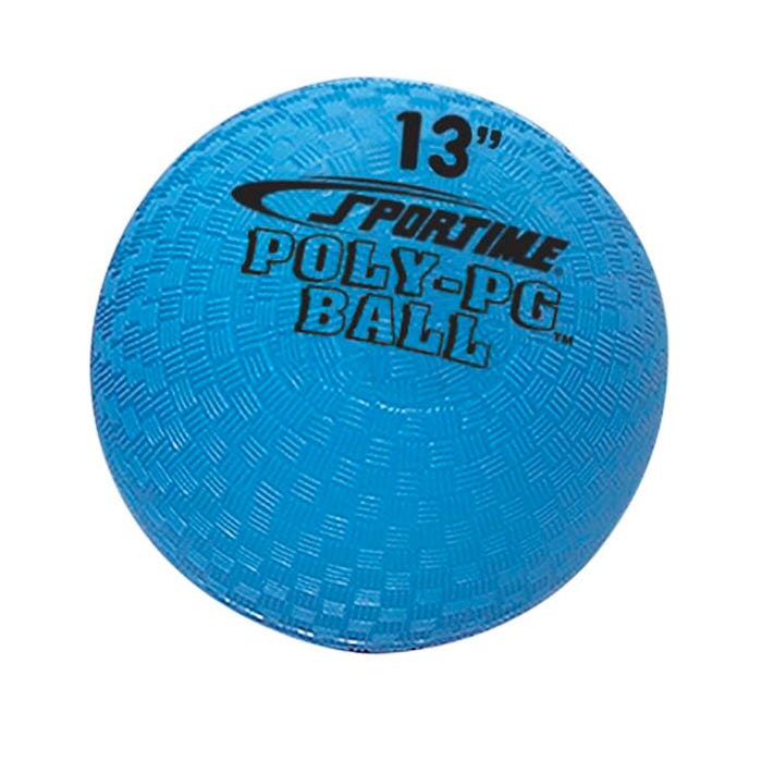 Sportime Poly PG Ball, 13 Inches, Each, Blue