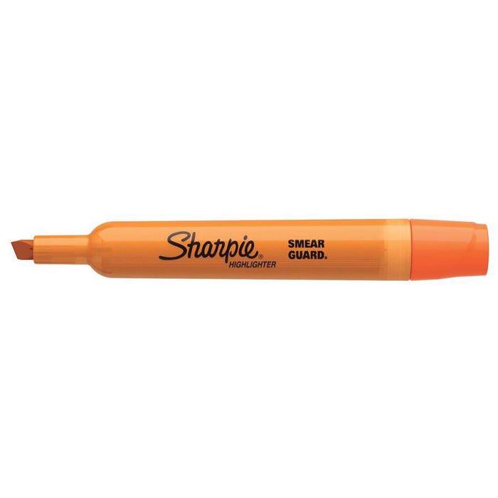 Sharpie Accent Tank Style Highlighters, Chisel Tip, Fluorescent Orange, Pack of 12