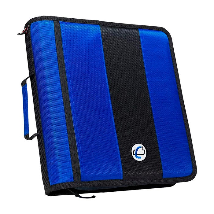 Case·it Classic O-Ring Zipper Binder, 2 Inches, Midnight Blue