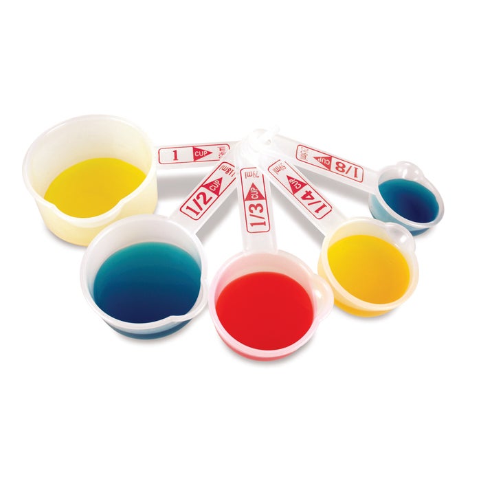 Learning Resources Measuring Cup Set, Plastic, Set of 5