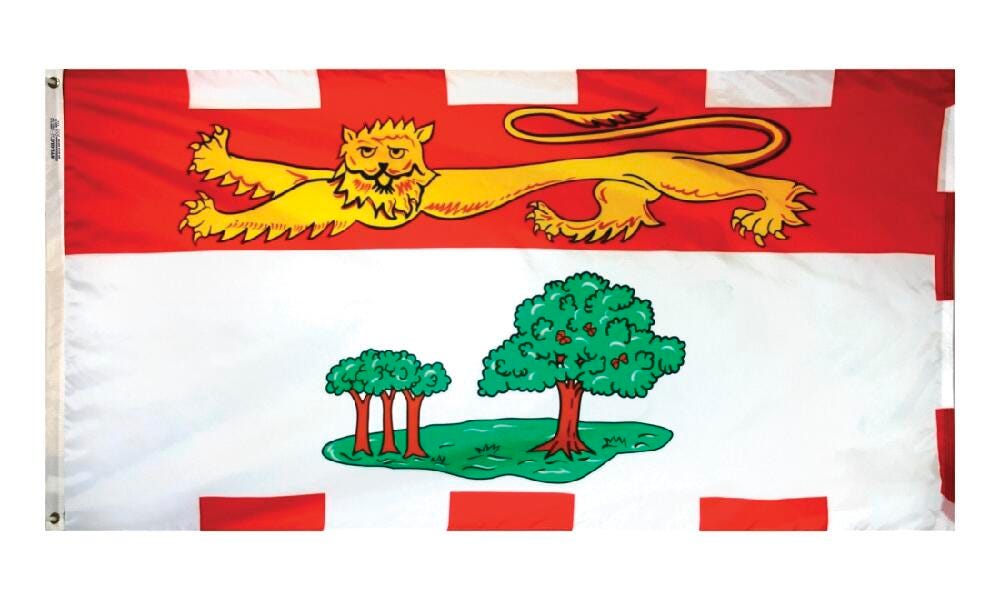 Image for Annin Prince Edward Island Flag, Nylon, 3 x 6 ft from School Specialty