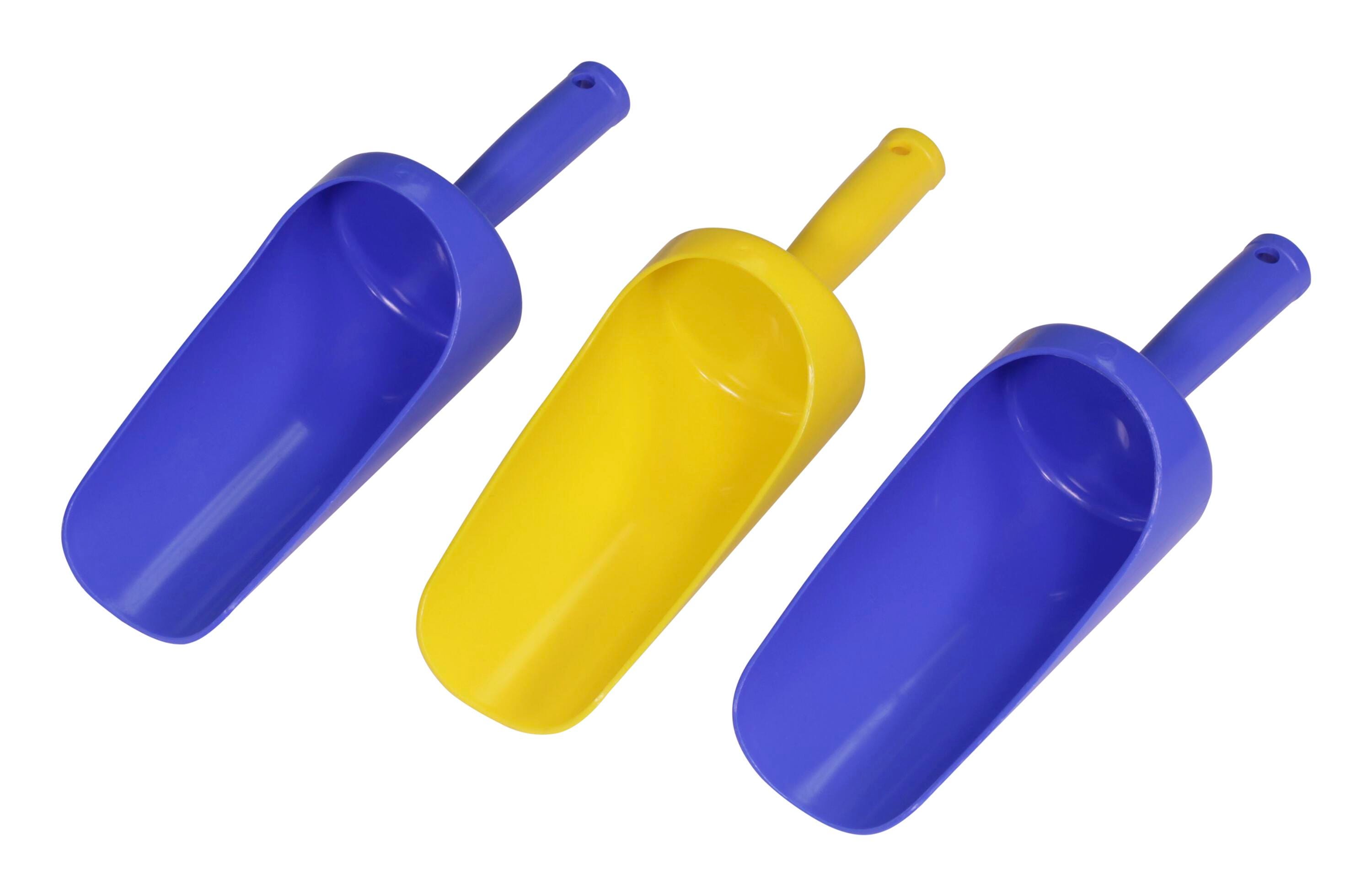 Childcraft Sand Scoops, 9 Inches, Assorted Colors, Set of 3, Item Number 1305253